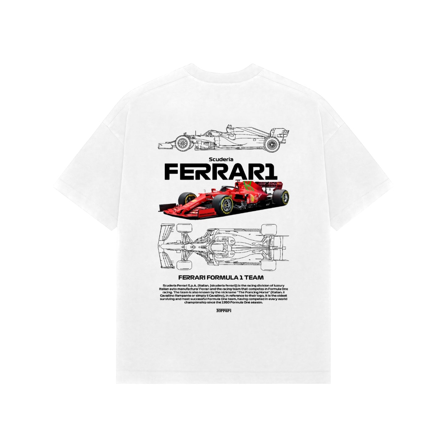 Scuderia Ferrari Premium Heavy Oversized T Shirt