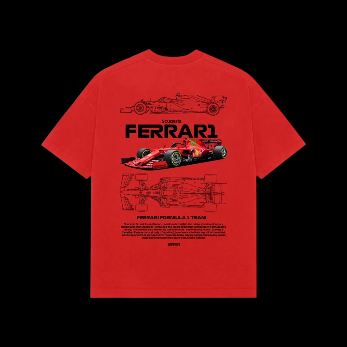 Scuderia Ferrari Premium Heavy Oversized T Shirt