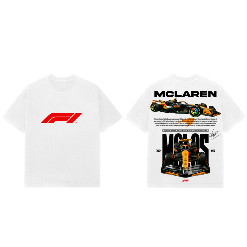 McLaren F1 Premium Heavy Oversized T Shirt